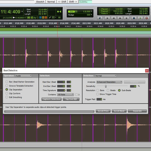 Time alignment with Beat Detective!